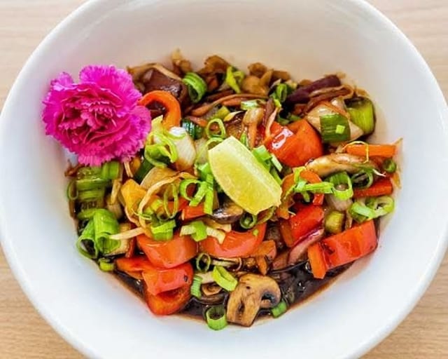 Side veggies w/ black bean sauce.