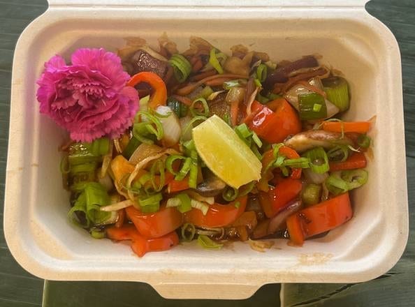 Side veggies w/ black bean sauce.